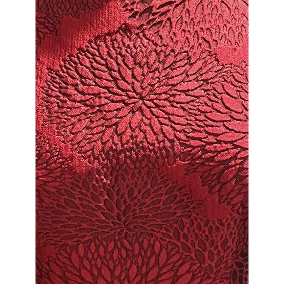 Shoshanna Midnight Coraline Red Jacquard Print Sleeveless High-Low Dress Sz 8 - Picture 14 of 16